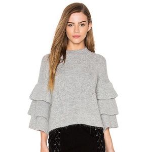 Exaggerated Sleeve Sweater in Grey by Endless Rose